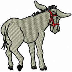 Donkey Embroidery Design 5